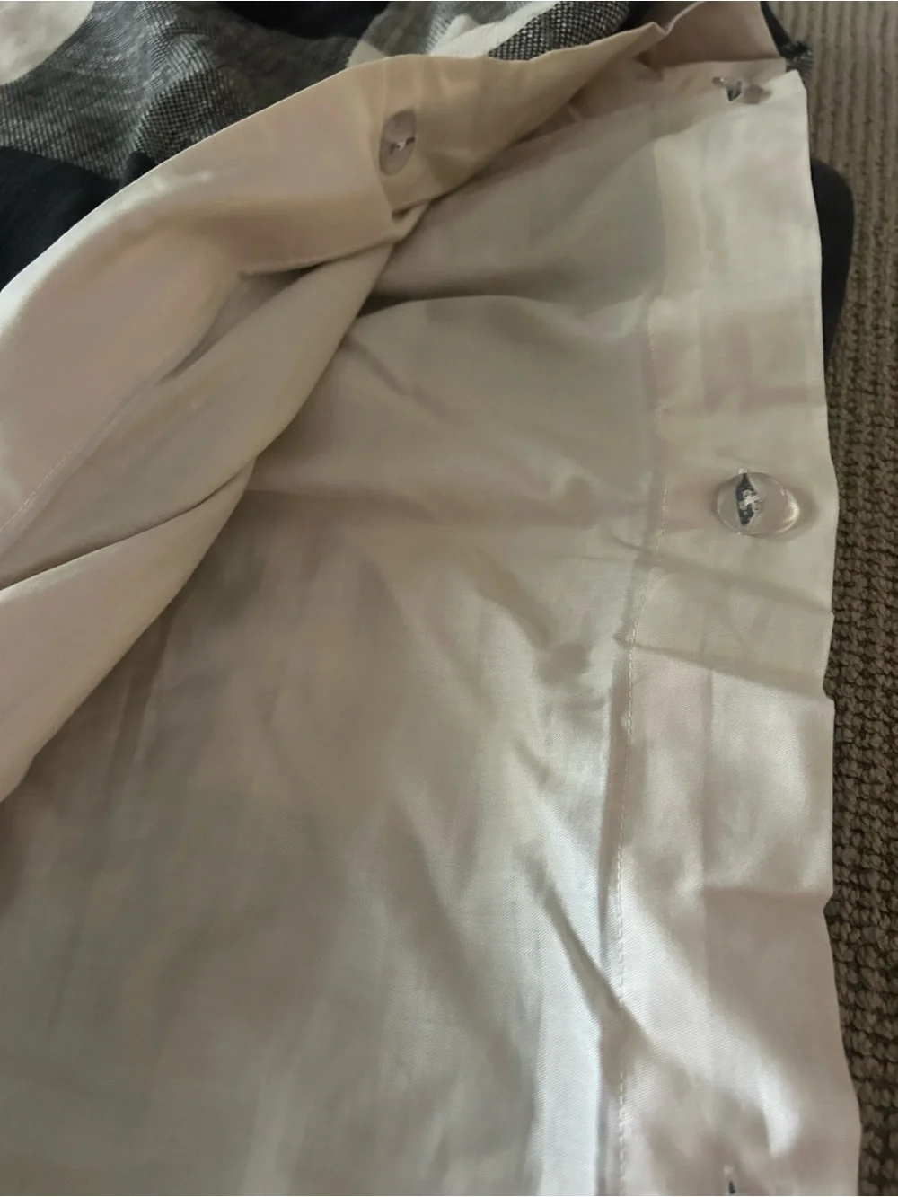 Pottery Barn Gray & Cream Buffalo Check Duvet Cover